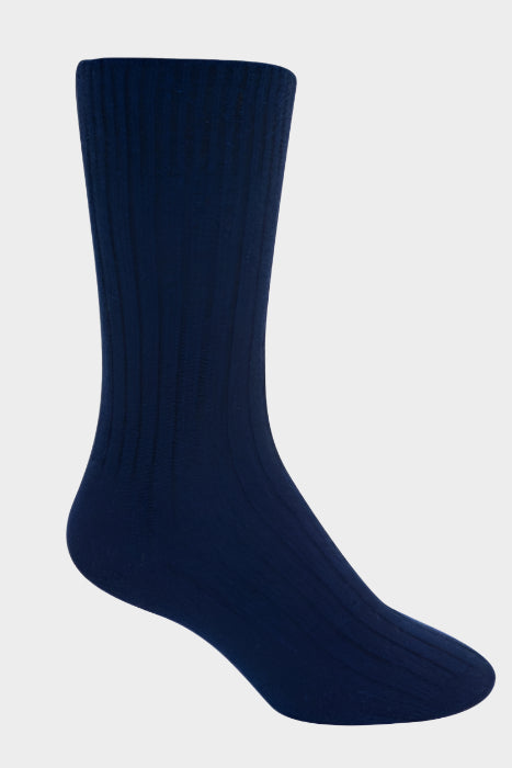 Native World Black Unisex Plain Ribbed Socks