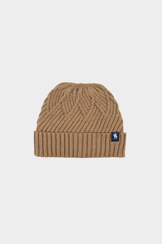 Thomas Cook Womens Naomi Ponytail Beanie - CAMEL