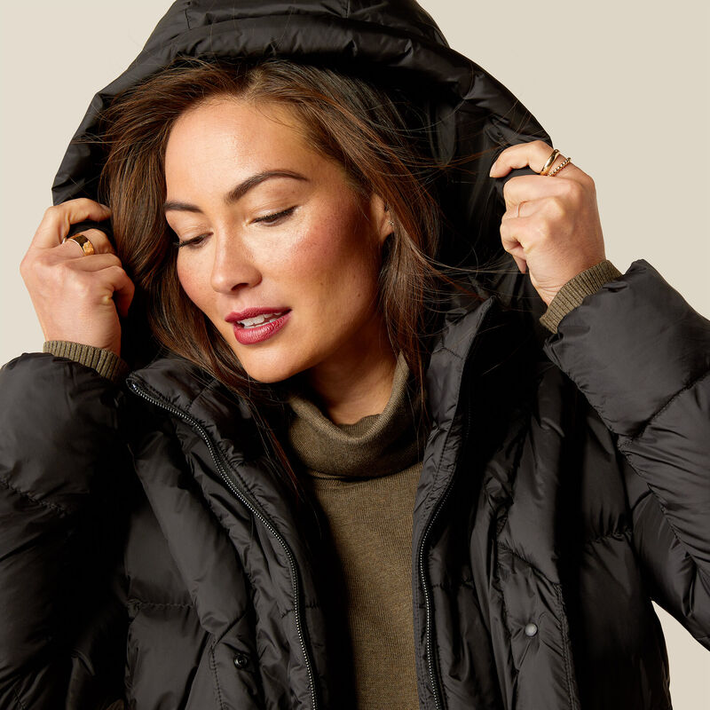 Ariat Women's Norfolk Puffa Long Insulated Coat - Black