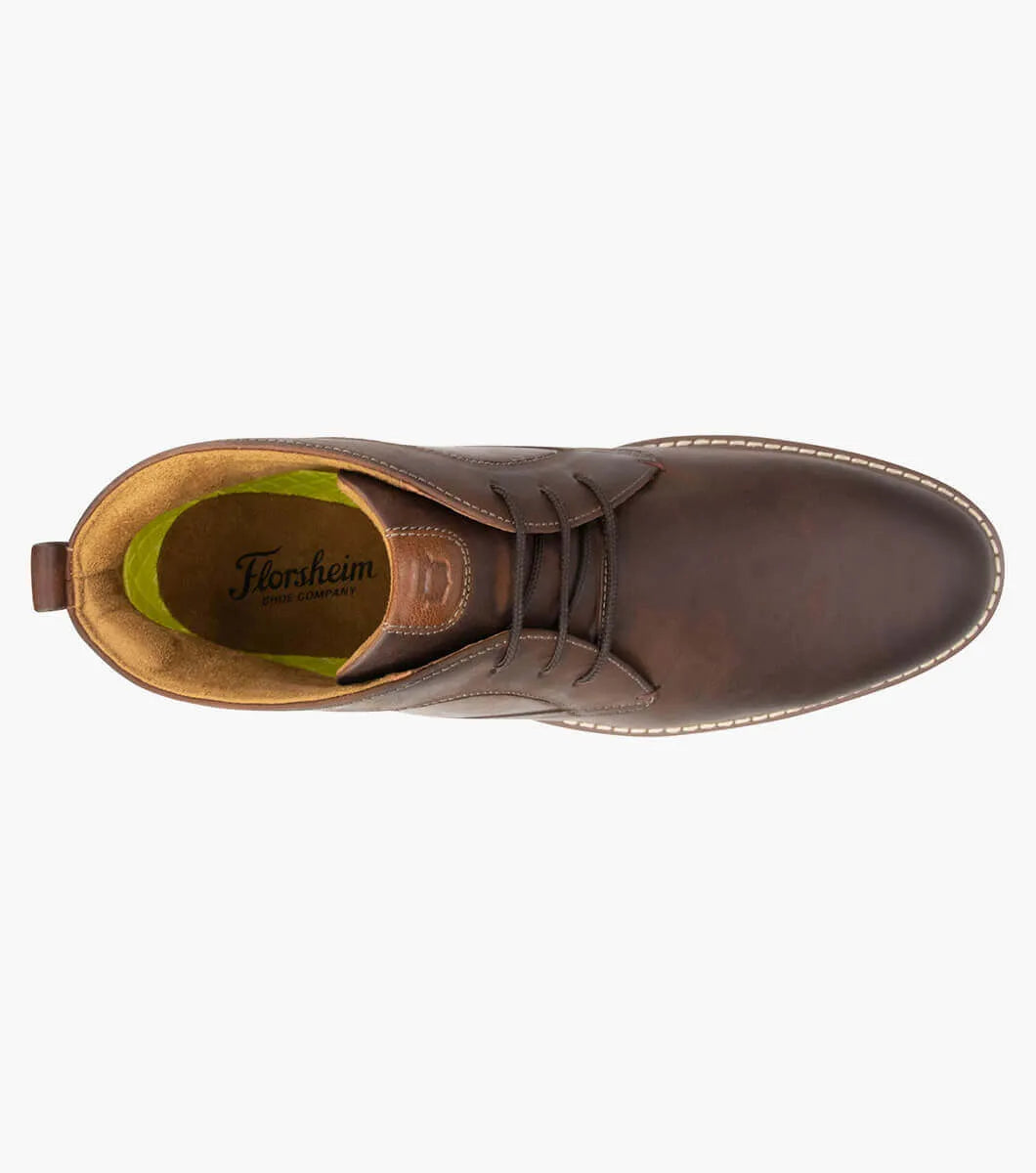 Florsheim Mens Norwalk Chukka Plain Toe Chukka Boot - Brown