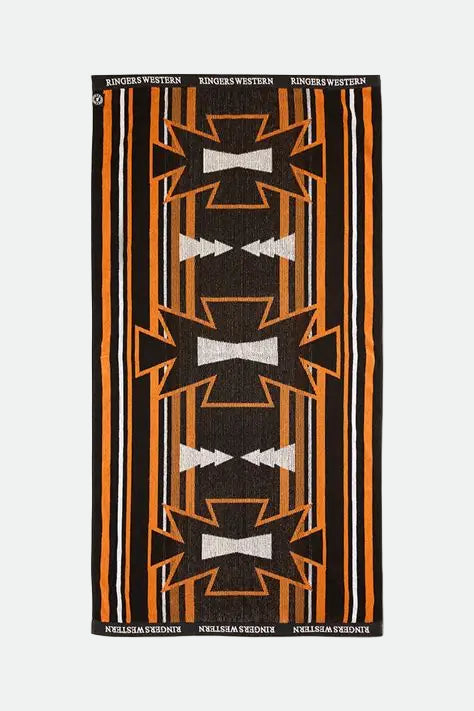 Ringers Western Aztec Jacquard Towel - Black