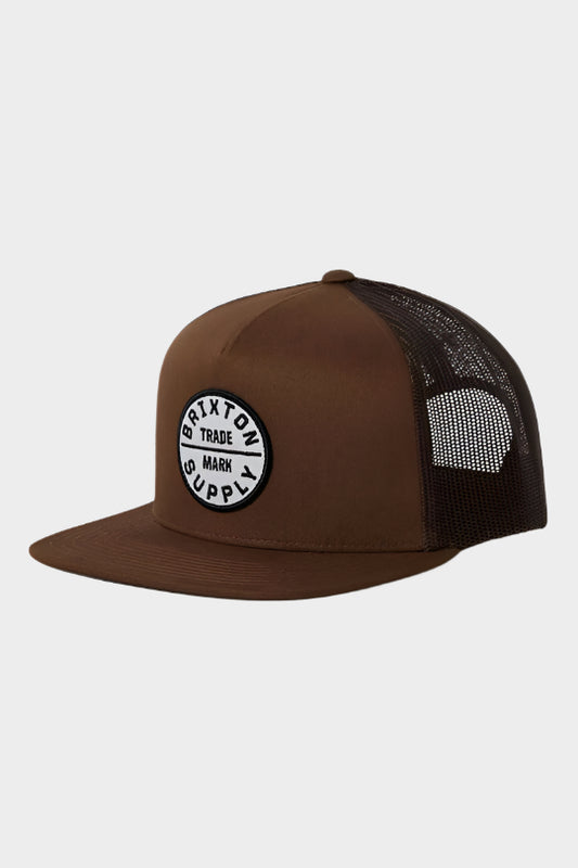 Brixton Oath Trucker Hat - Pinecone Brown/Pinecone Brown