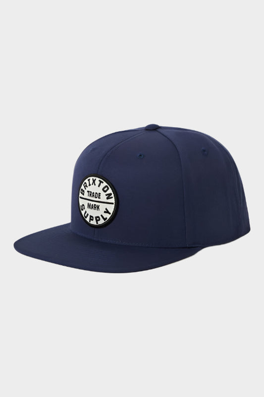 Brixton Oath III Snapback - Washed Navy/White/Black