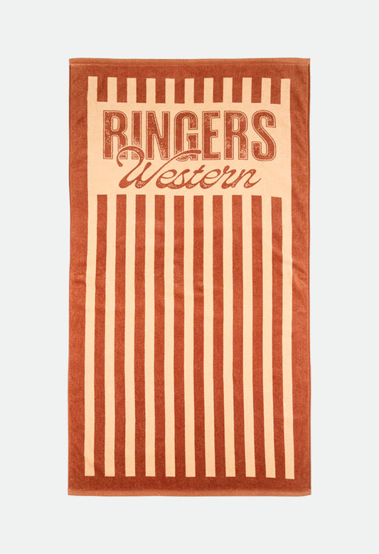Ringers Western Oceanic Striped Cotton Towel - Tan