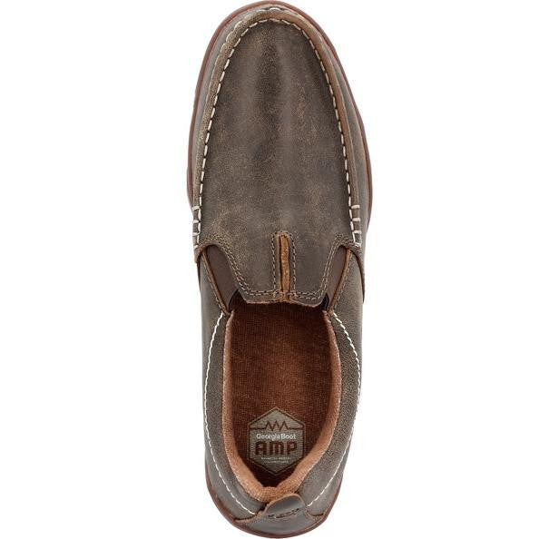 Georgia Boot Men's Cedar Falls Moc-Toe Slip On Shoe