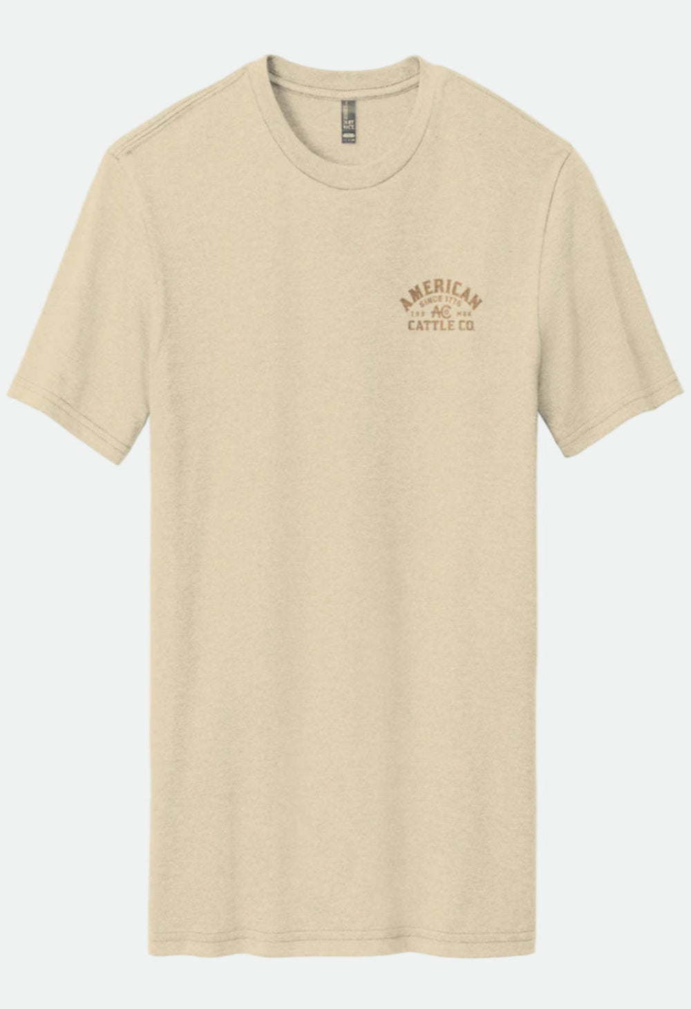 American Cattle Co. Men's On the Range Tee - Cream