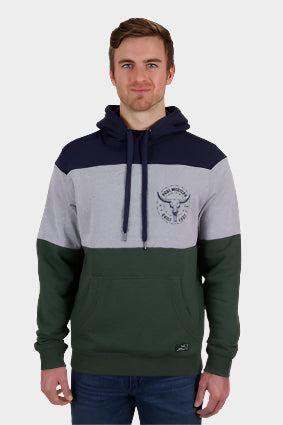 PURE WESTERN MENS HOPKINS HOODIE (NAVY/GREEN)