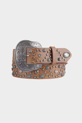 PURE WESTERN WOMENS HANNA BELT (LIGHT TAN)