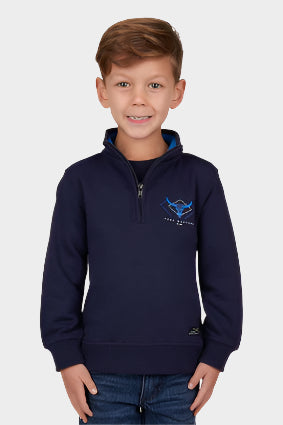 Pure Western Boys Alexander 1/4 Zip Pullover (Navy)