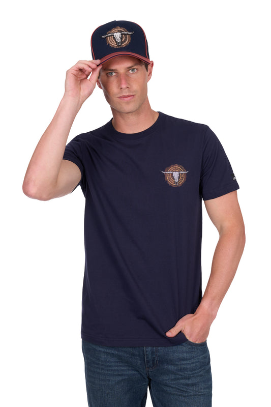 Pure Western Men's Samuel Ss Tee - Navy