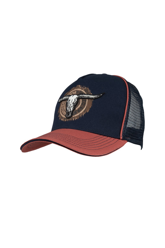 Pure Western Samuel Hp Trucker Cap - Navy/Rust