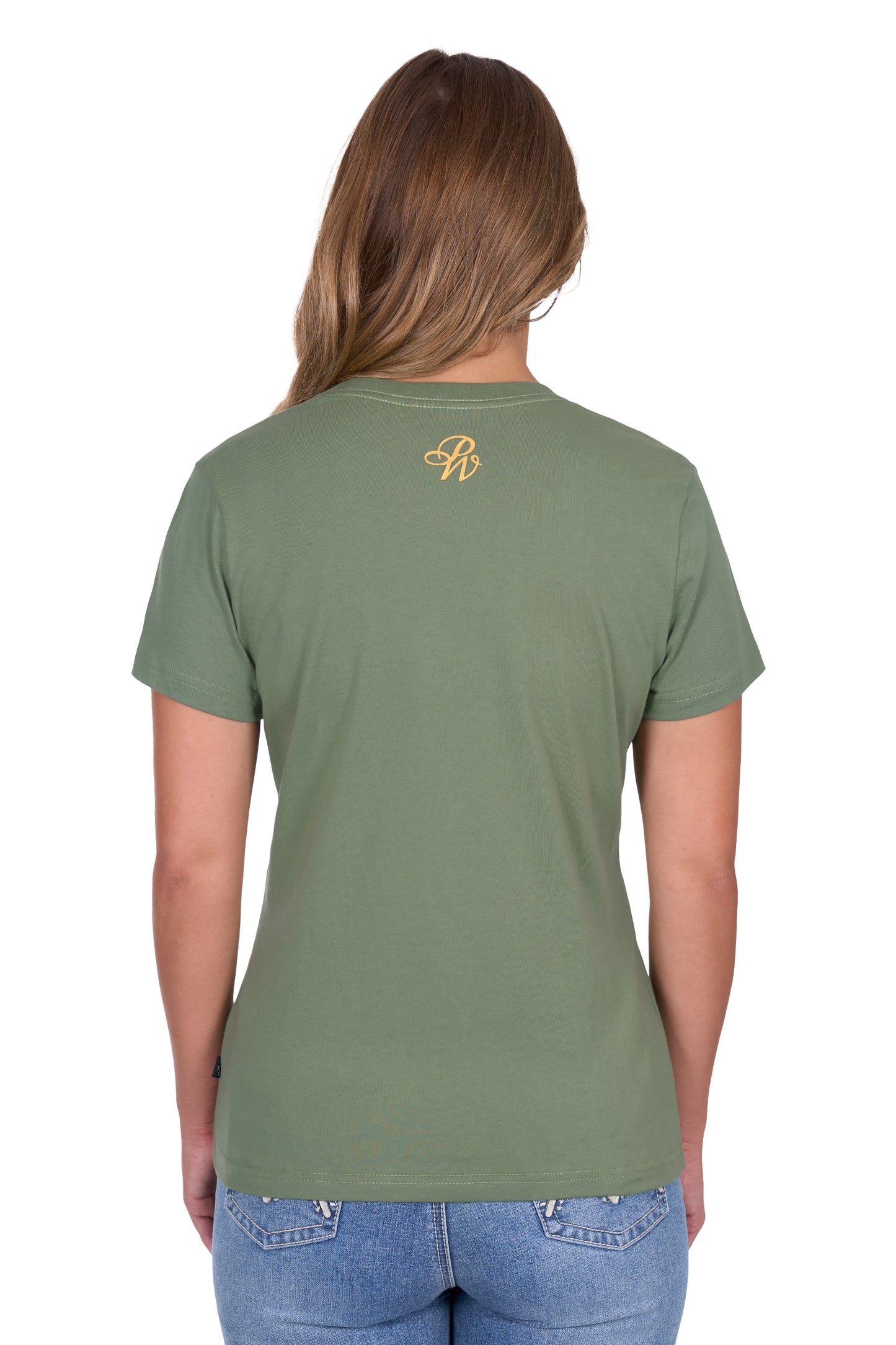 Pure Western Women's Charlie Ss Tee - Moss