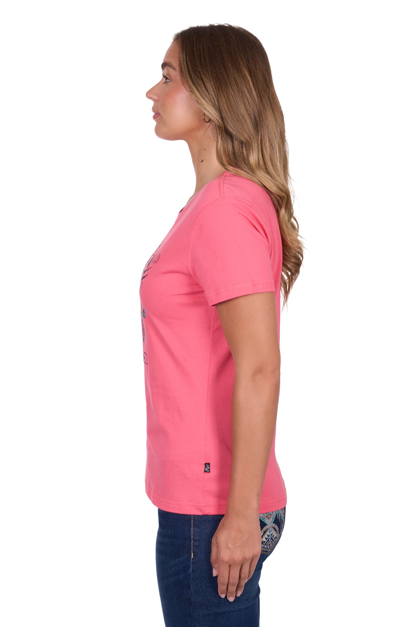 Pure Western Women's Tammy Ss Tee - Pink