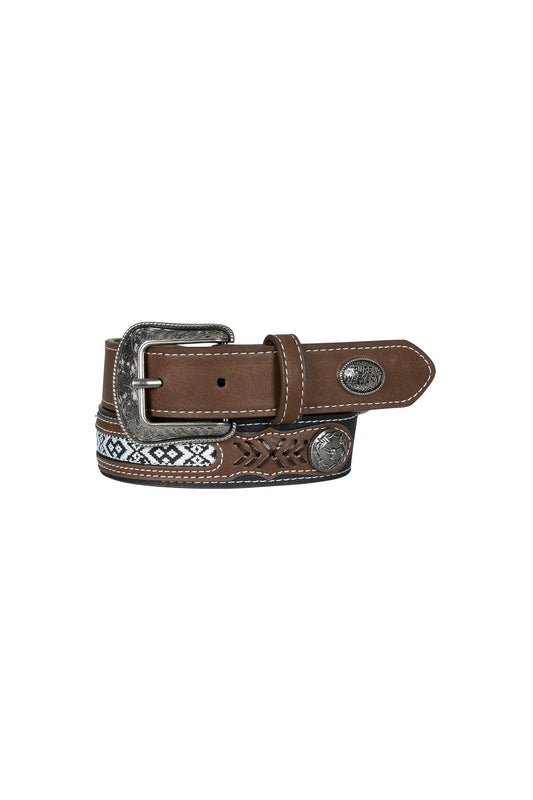 Pure Western Kid's Clayton Belt - Tan/Black