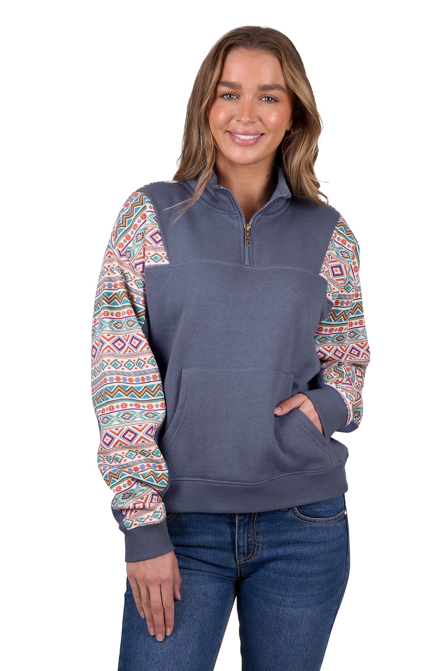Pure Western Women's Sally 1/4 Zip Pullover - Multi