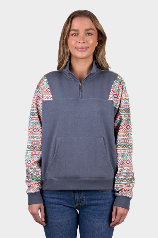 Pure Western Women's Sally 1/4 Zip Pullover - Multi
