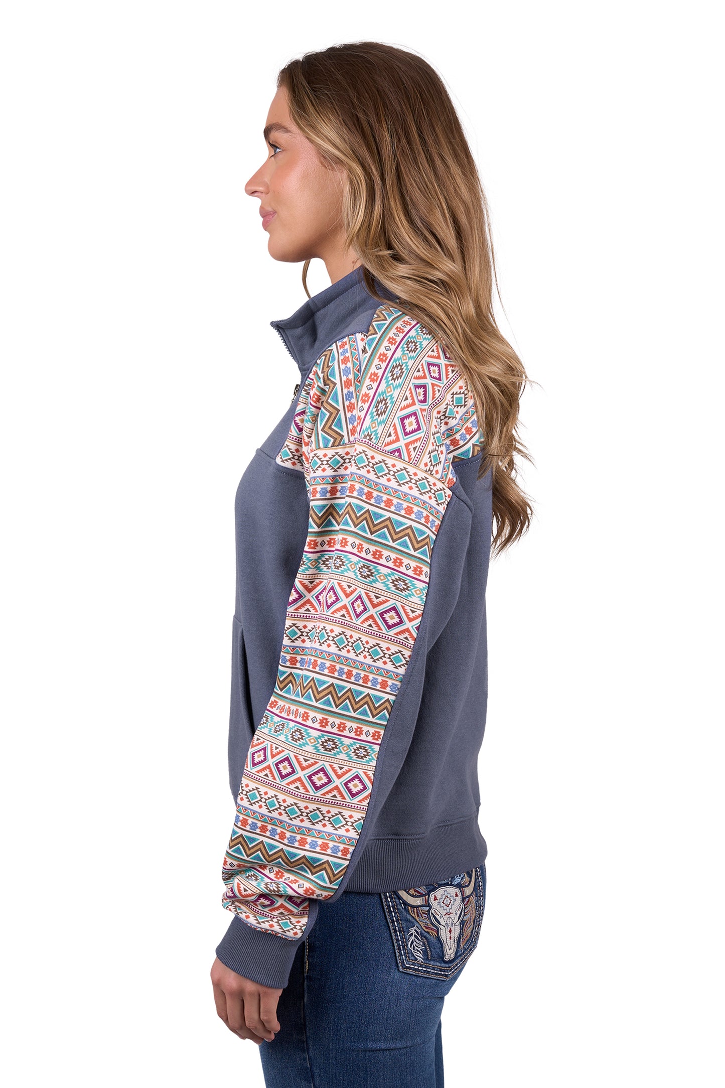 Pure Western Women's Sally 1/4 Zip Pullover - Multi
