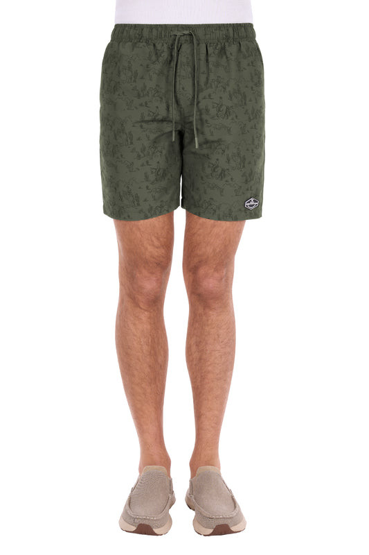 Pure Western Men's Jimmy Boardshort – Green