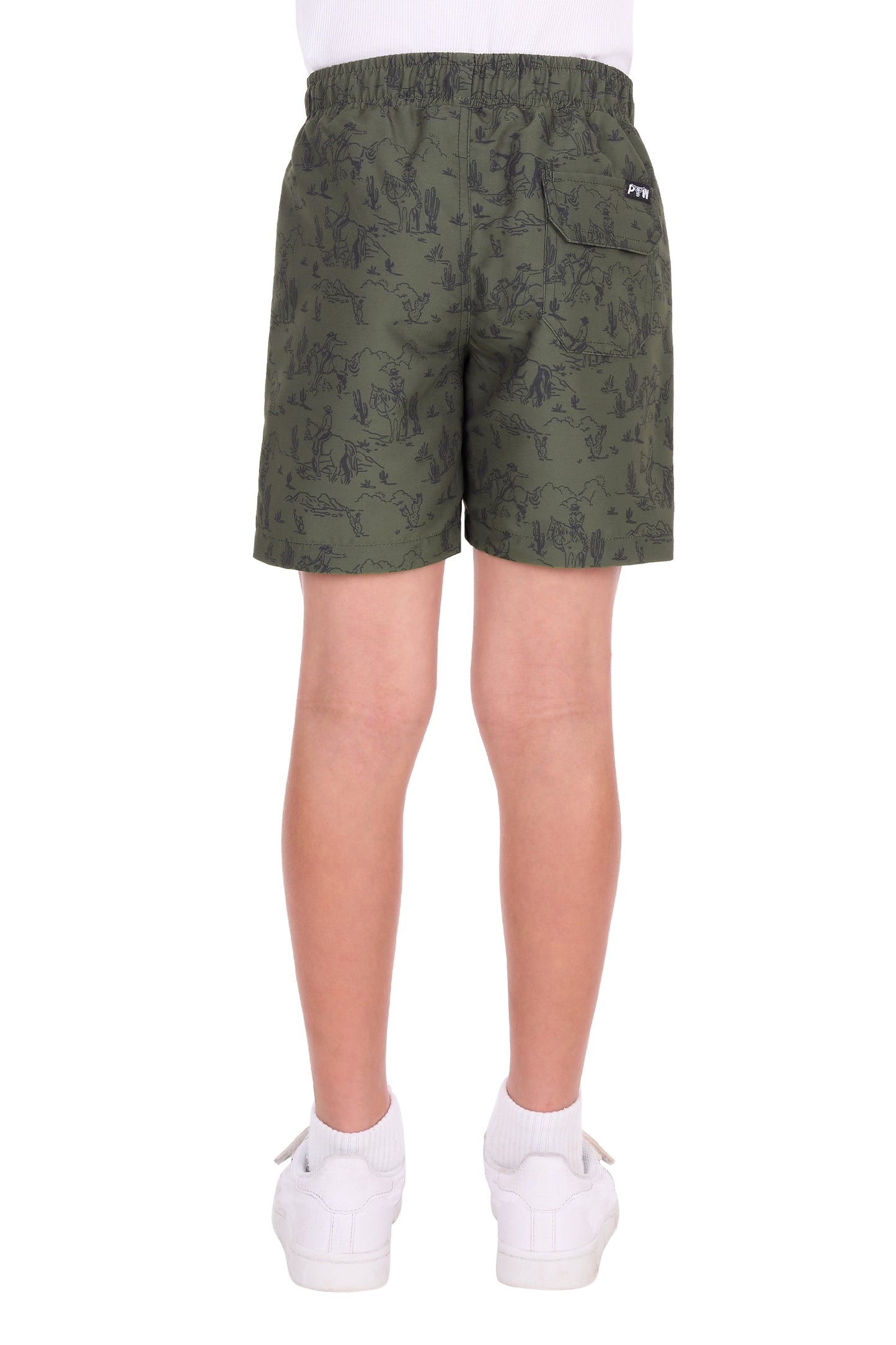 Pure Western Boys Jimmy Boardshort - Green