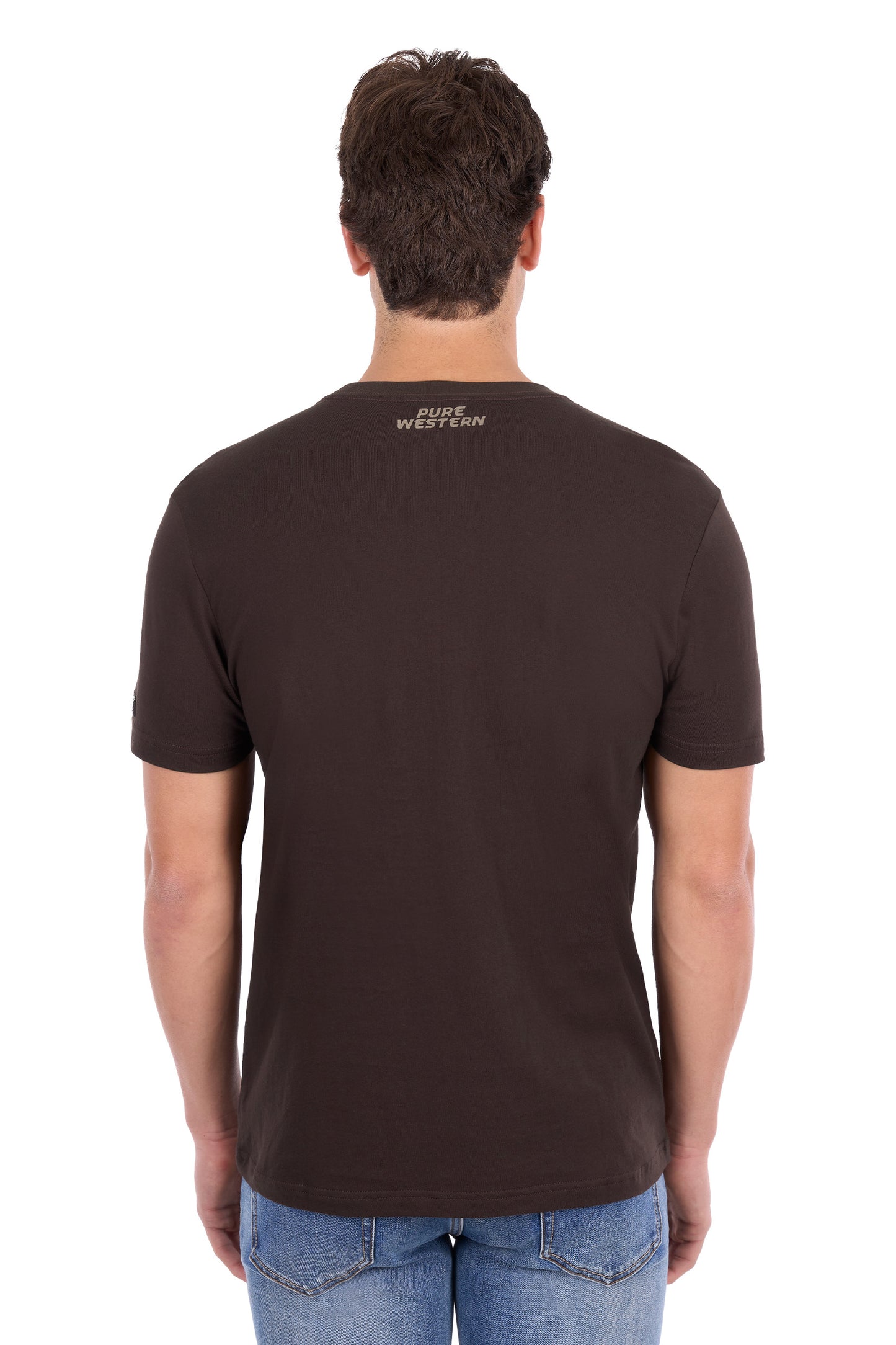 Pure Western Men's Tony Short Sleeve Tee – Chocolate