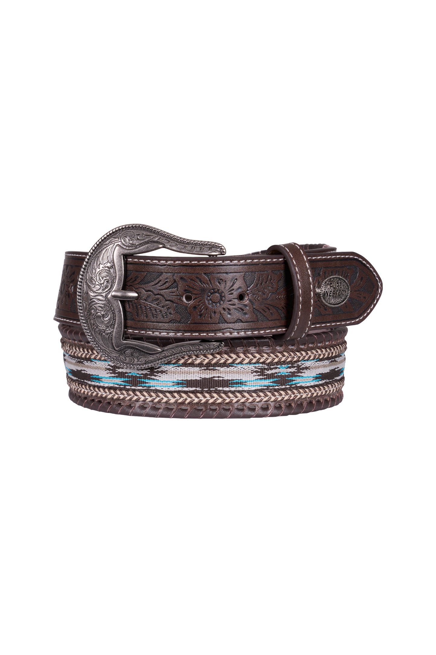 Pure Western Men's Lynton Belt - Dark Tan