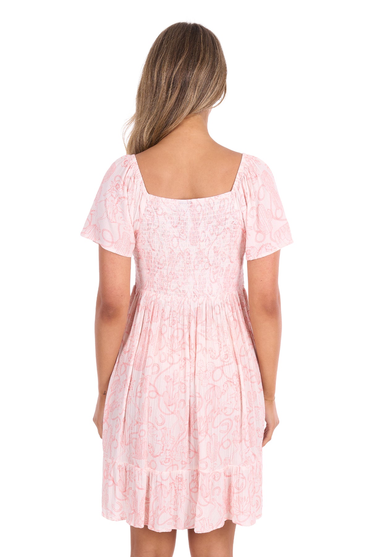 Pure Western Sara Short Sleeve Dress - Cream
