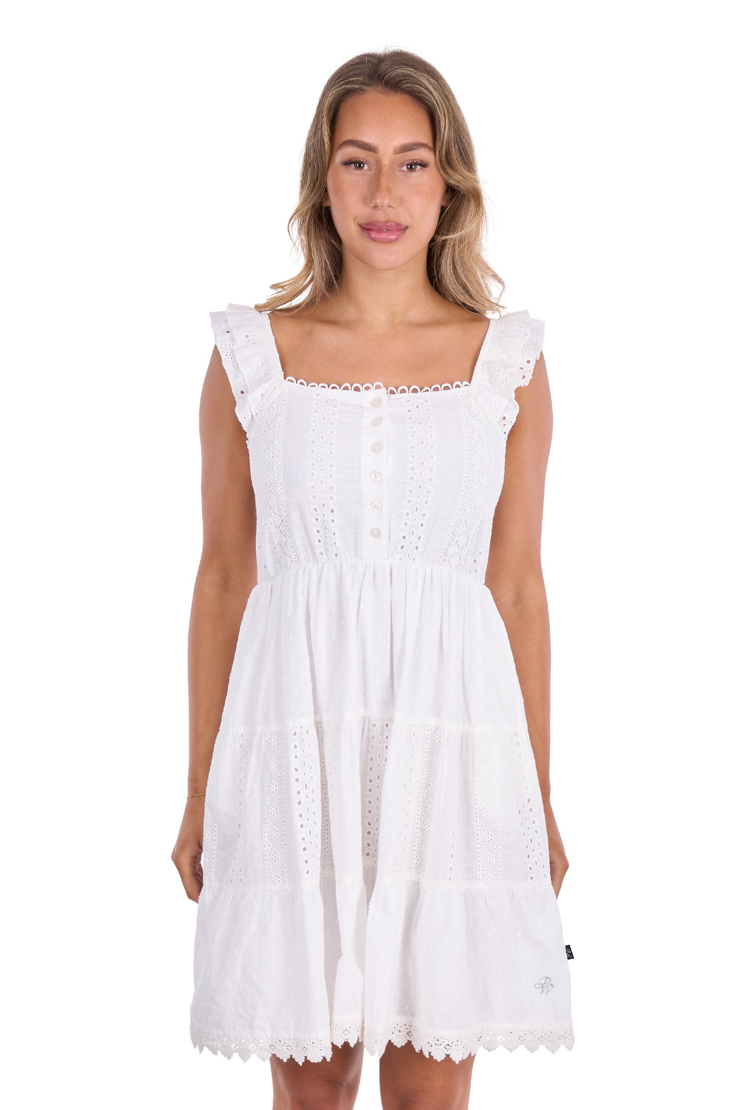 Pure Western Alison Sleeveless Dress - White