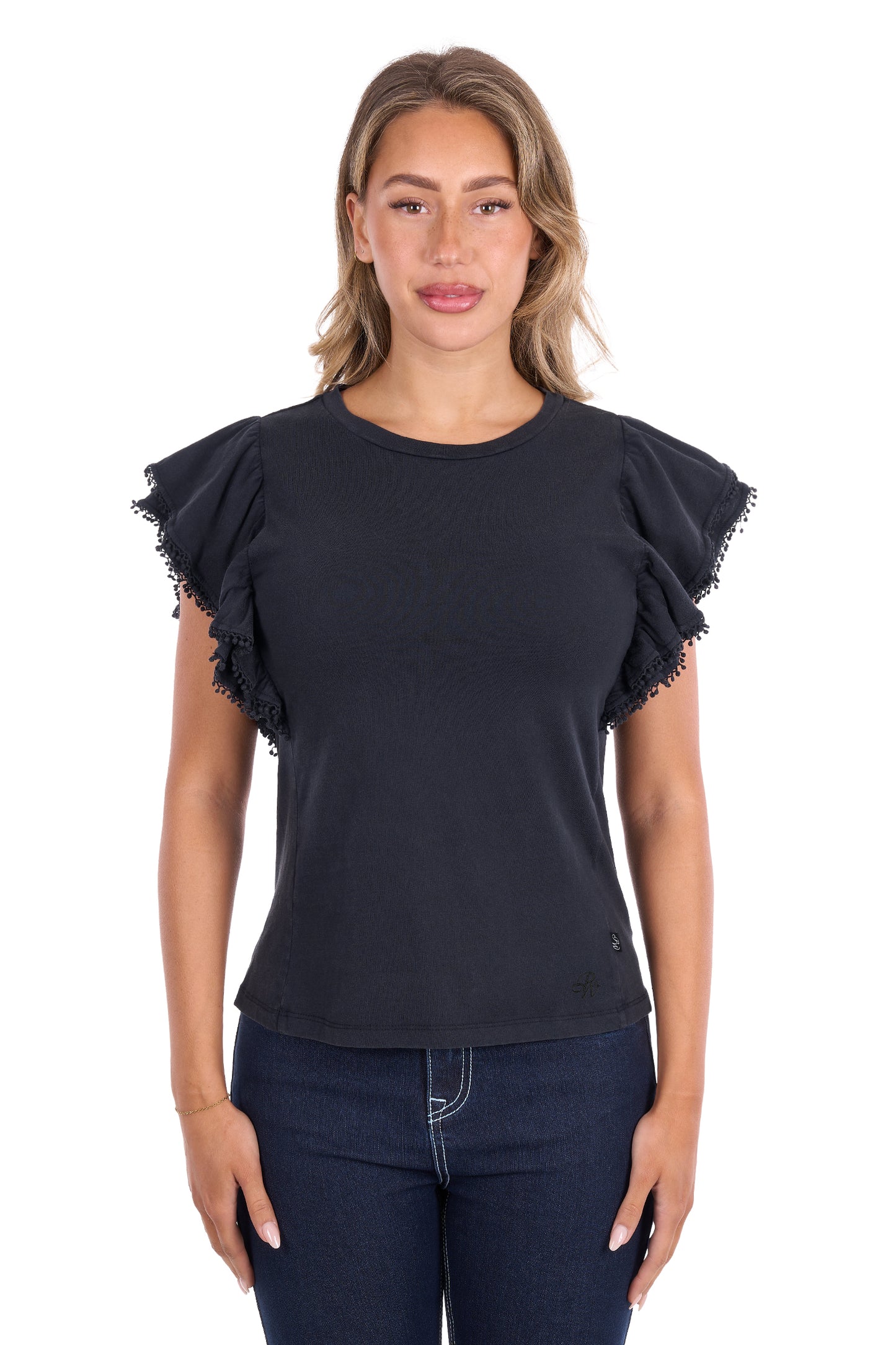 Pure Western Women's Leah Flt Tee - Washed