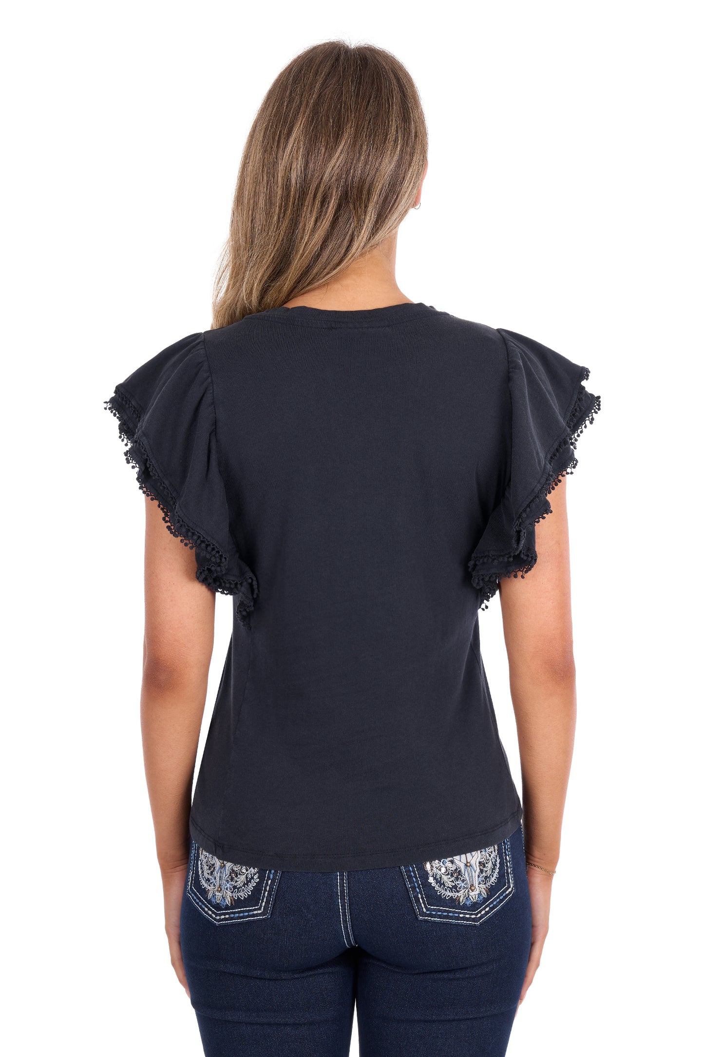 Pure Western Women's Leah Flt Tee - Washed