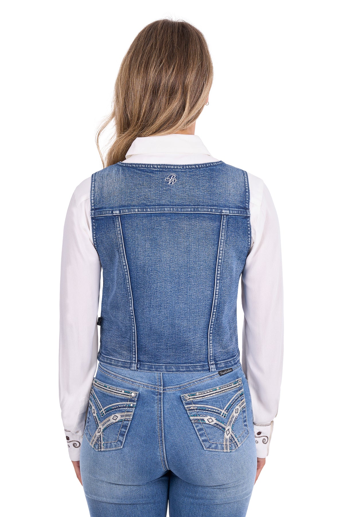 Pure Western Natasha Vest - Chambray
