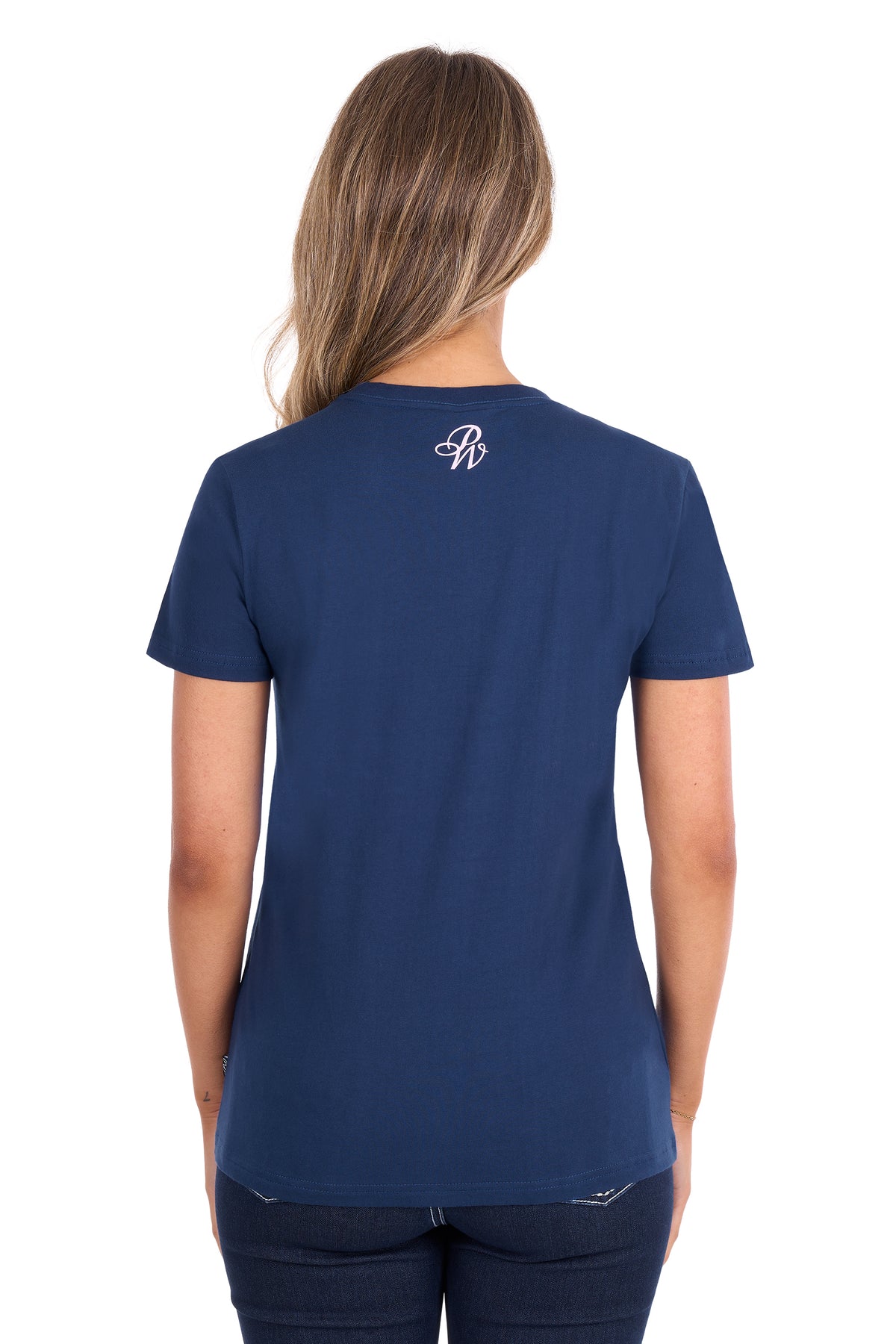 Pure Western Women's Holly Short Sleeve Tee - Navy