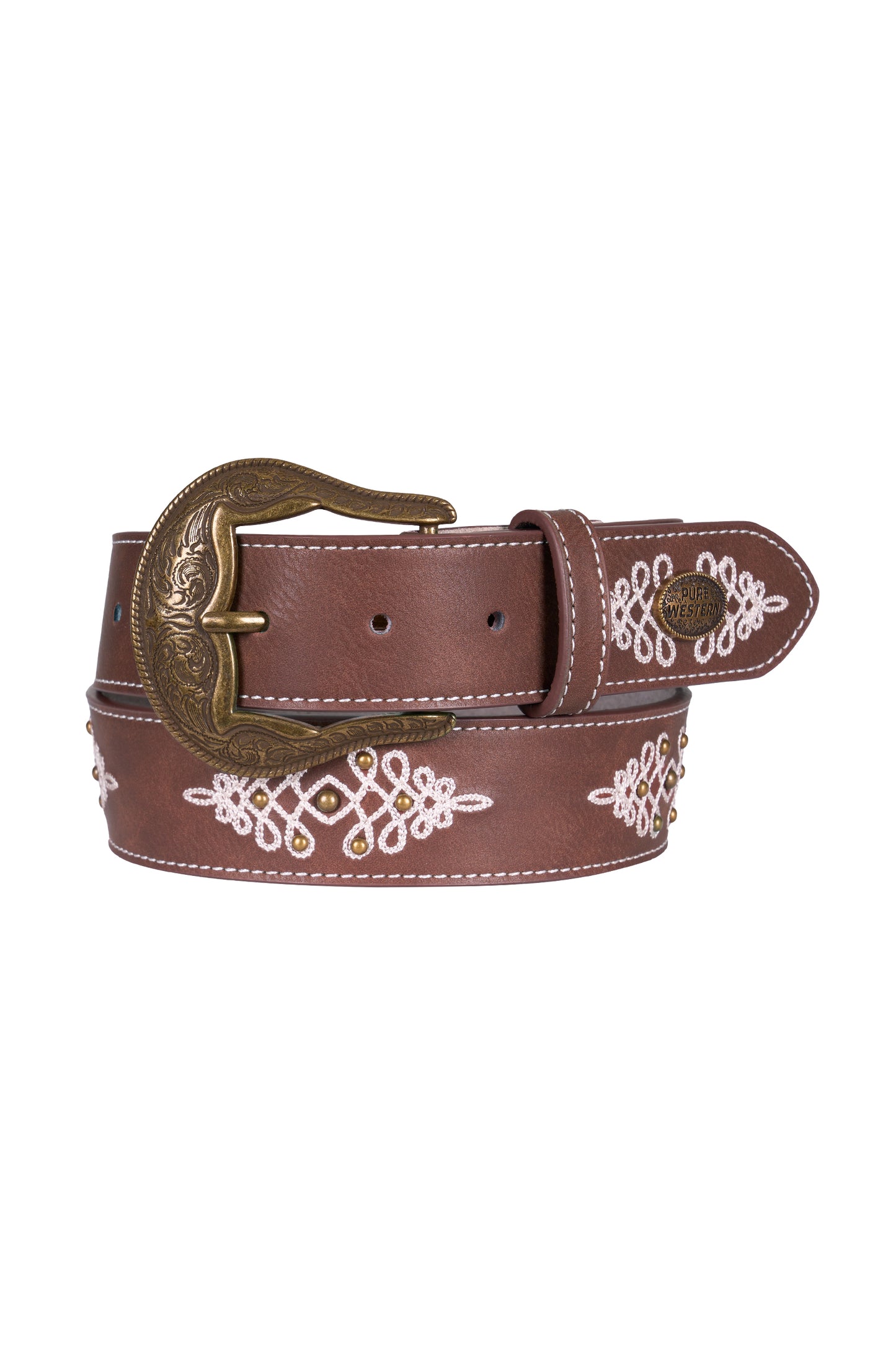 Pure Western Women's Novalle Belt - Dark Tan