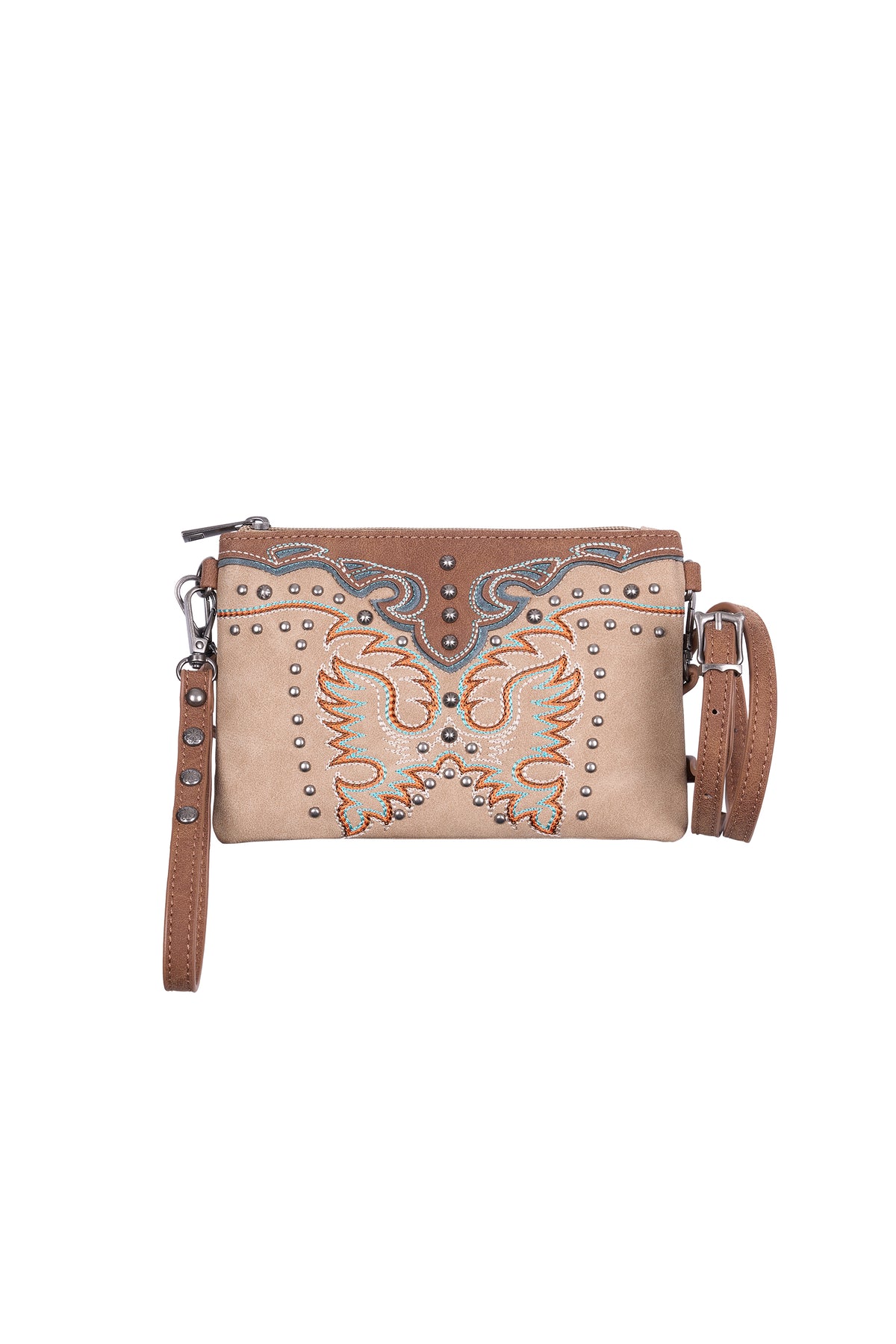 Pure Western Neve Wristlet Clutch Bag – Natural/Tan