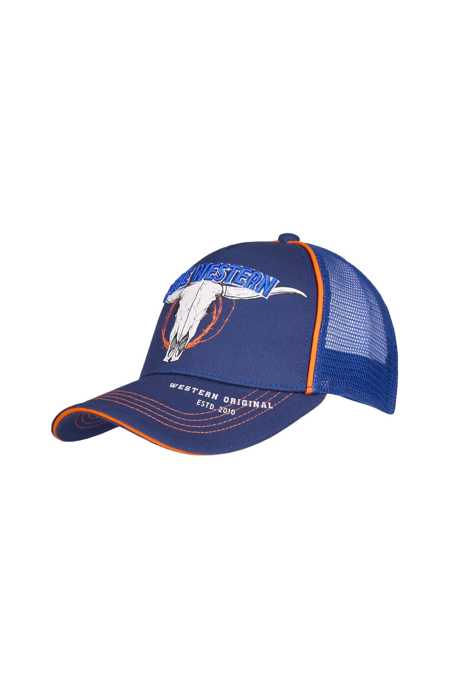 Pure Western Kids Tony Trucker Cap – Navy/Orange