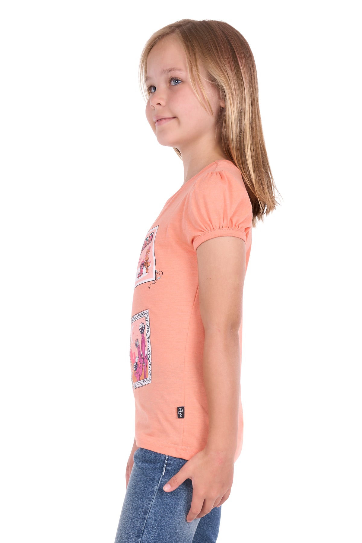 Pure Western Girls Lulu SS Tee - Coral