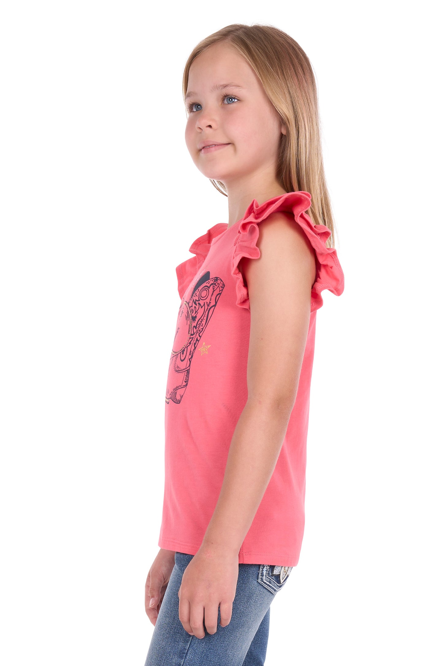 Pure Western Girls' Alira Short Sleeve Tee – Pink