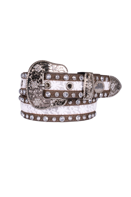 Pure Western Girl's Elaine Belt - Chocolate