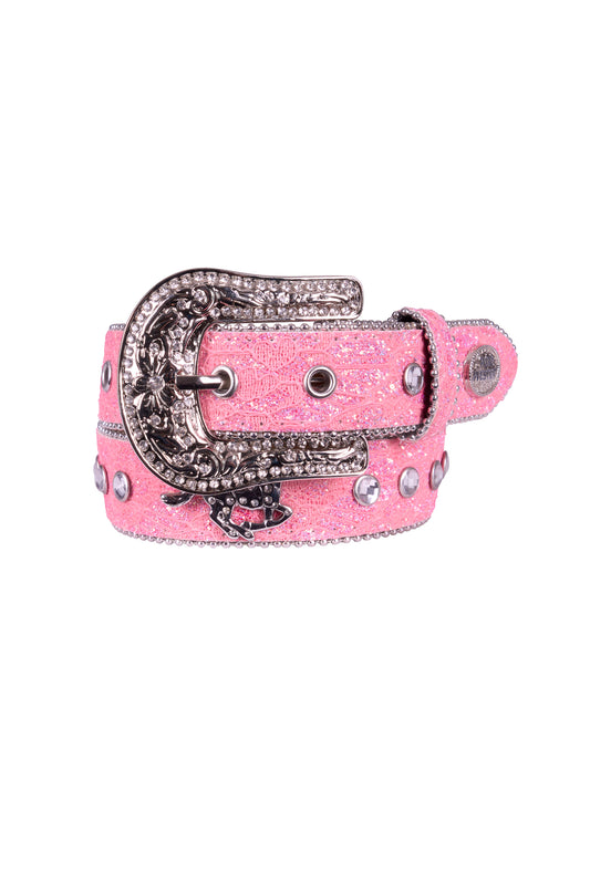 Pure Western Girl's Betina Belt - Hot Pink