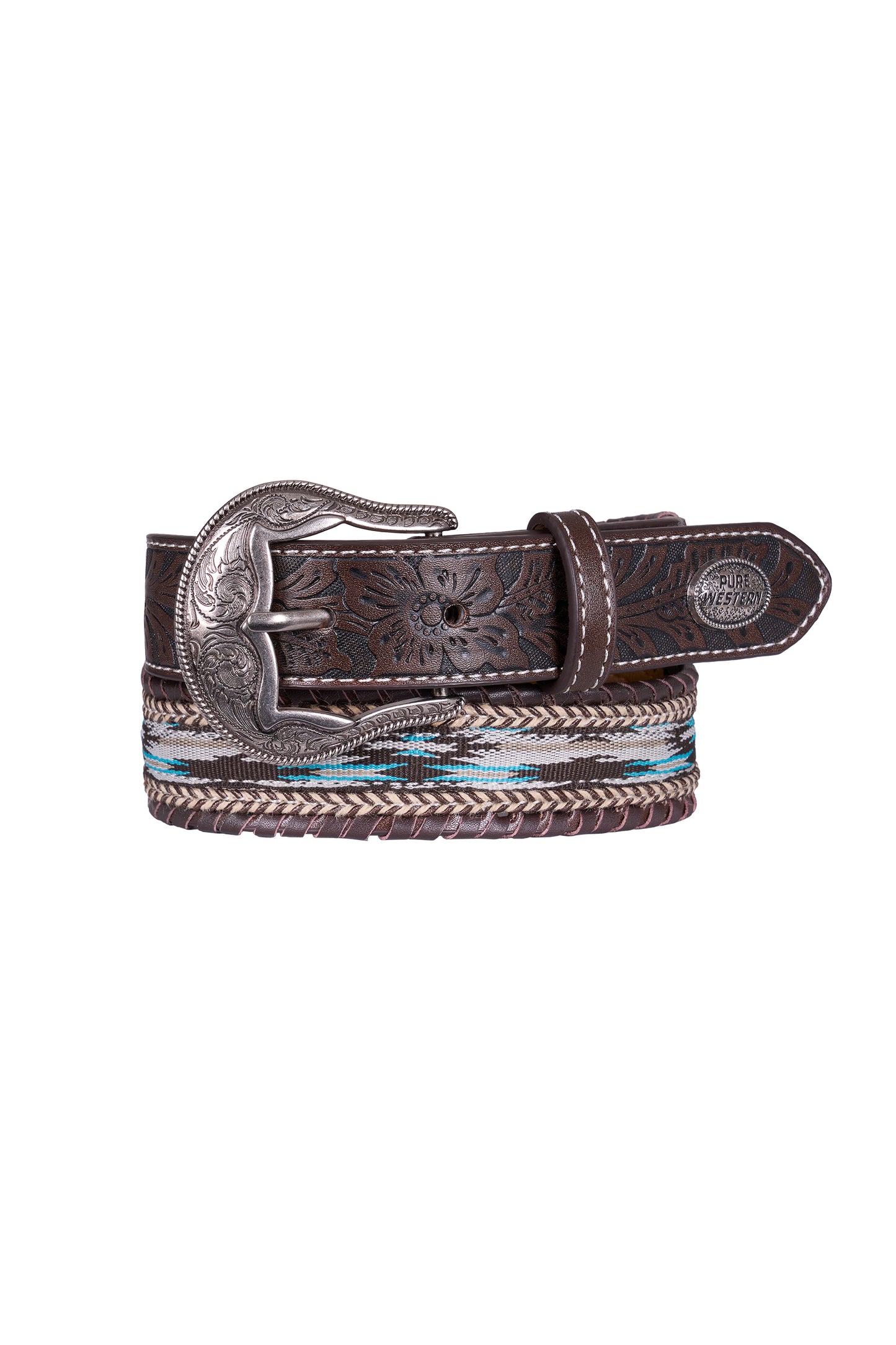 Pure Western Boy's Lynton Belt - Dark Tan