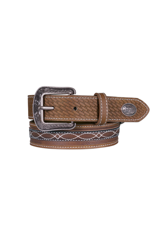 Pure Western Boy's Kylon Belt - Tan