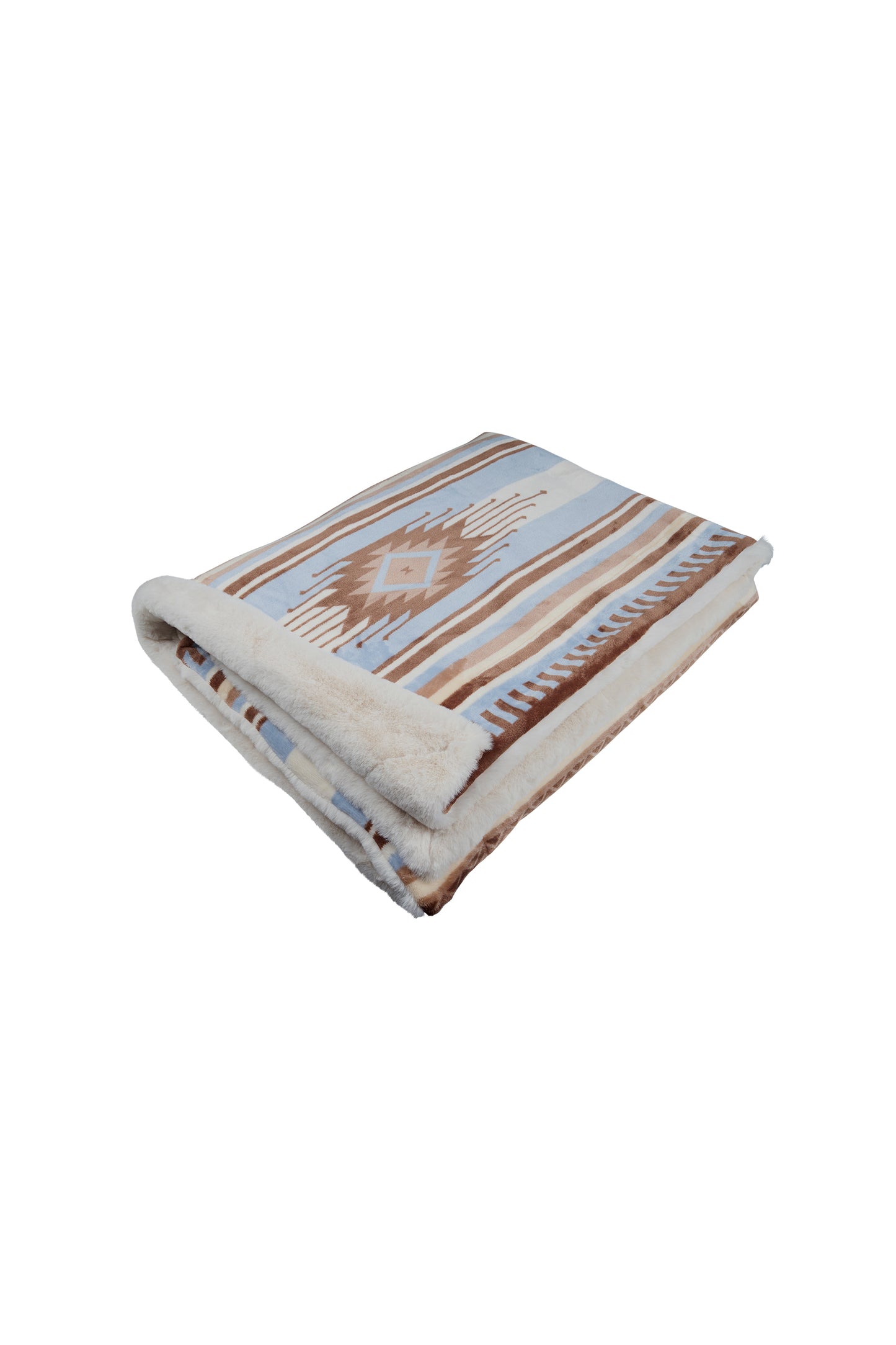 Pure Western Ellery Blanket - Natural/Blue