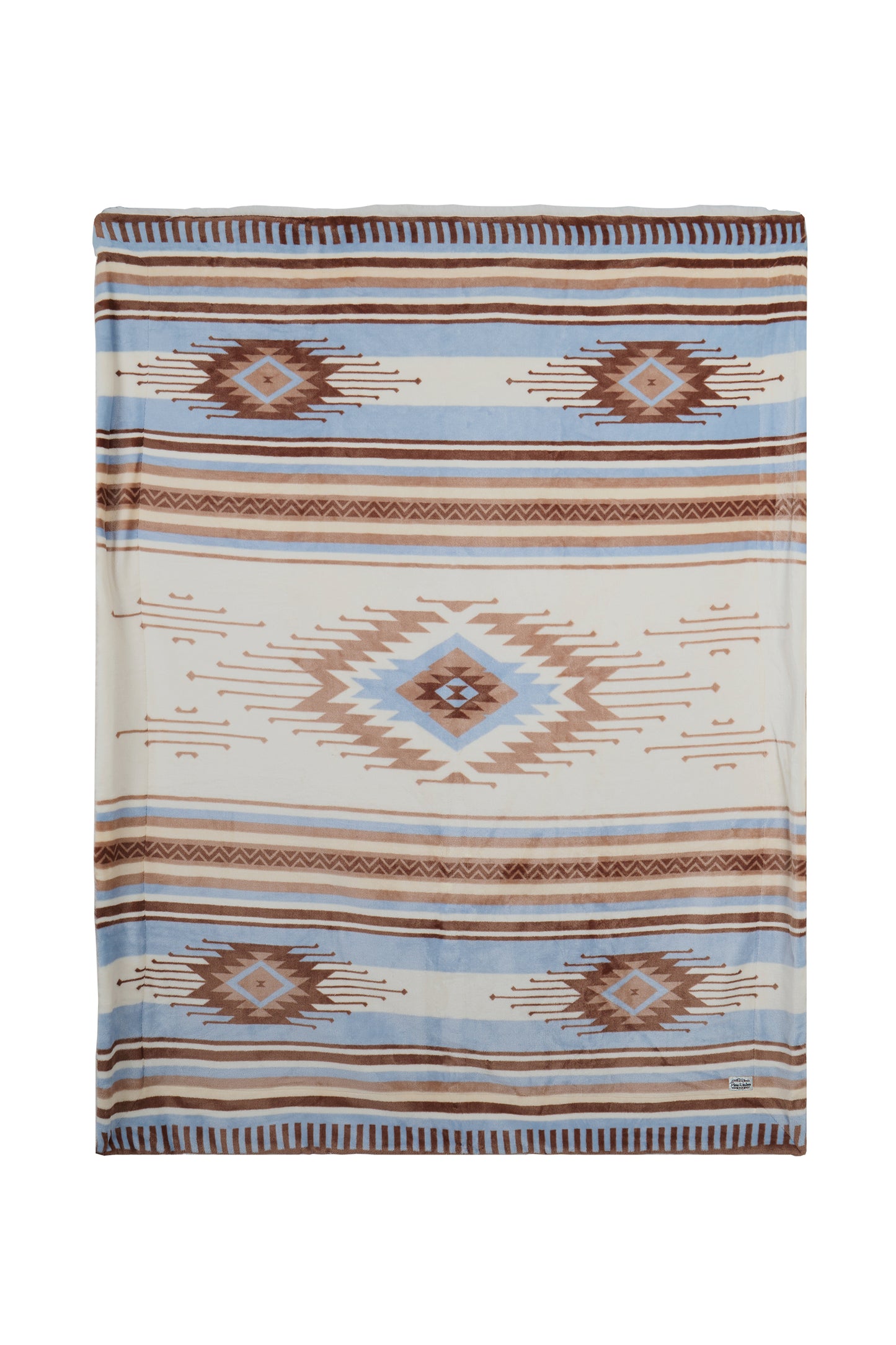 Pure Western Ellery Blanket - Natural/Blue