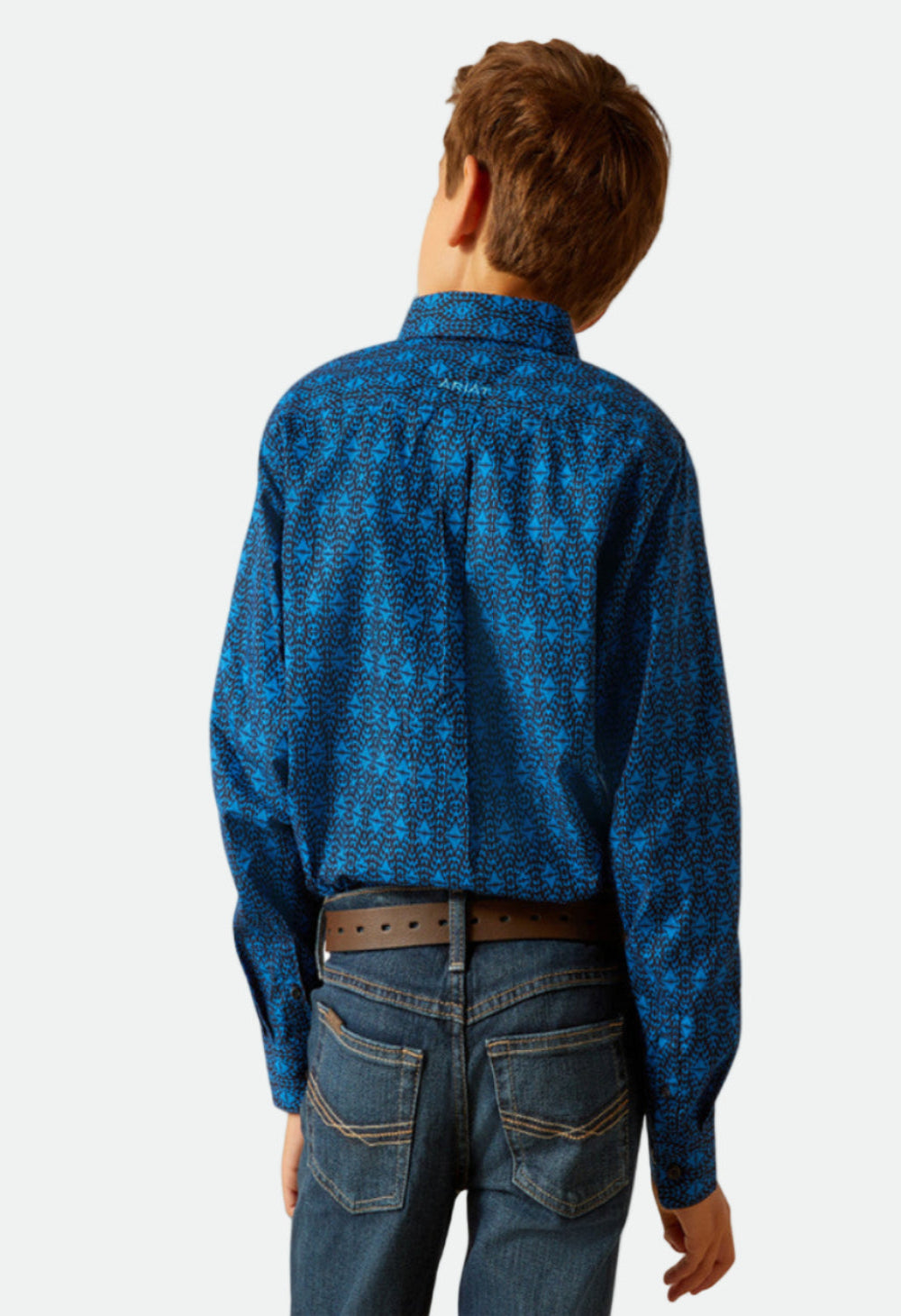 ARIAT BOYS PASCUAL LS SHIRT DIRECTOIRE BLUE PRINT- (10048659)