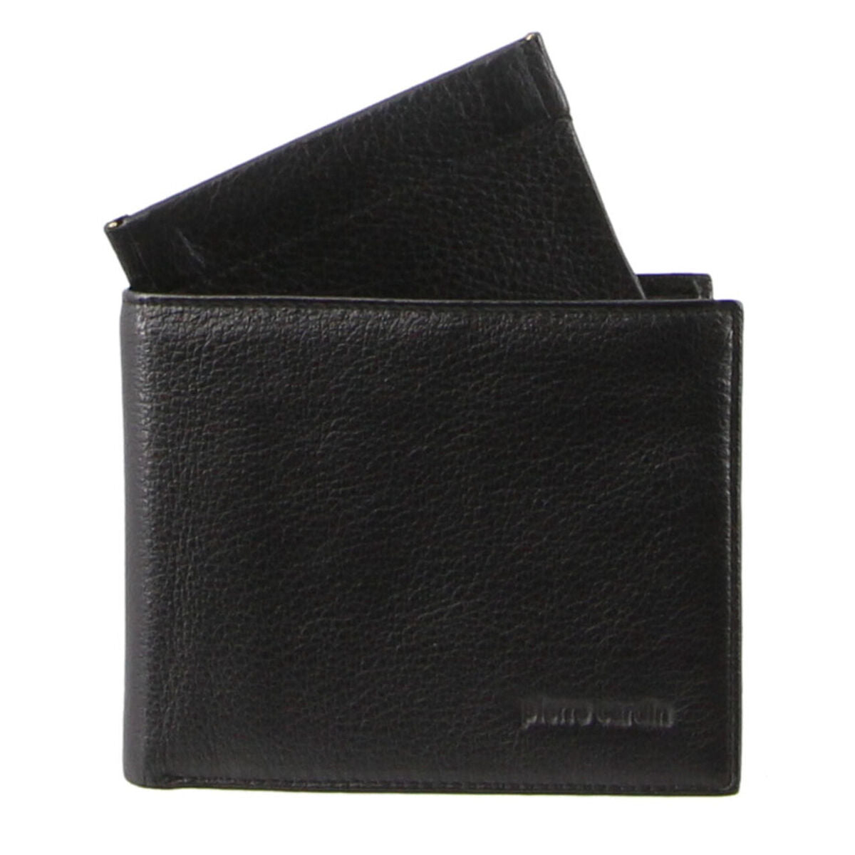 PIERRE CARDIN ITALIAN LEATHER MEN'S WALLET/CARD HOLDER - BLACK
