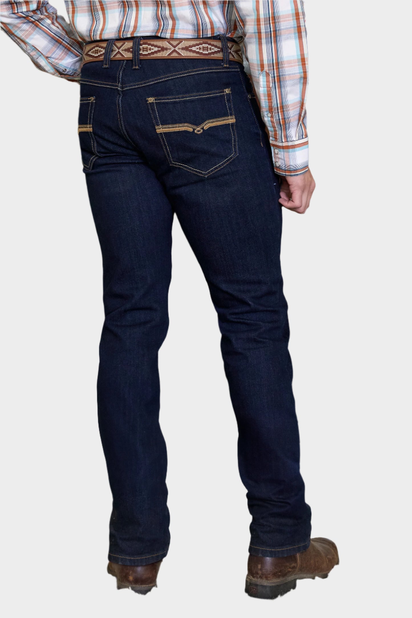 Pure Western MENS HAWKINS STRAIGHT JEAN 34L -INDIGO