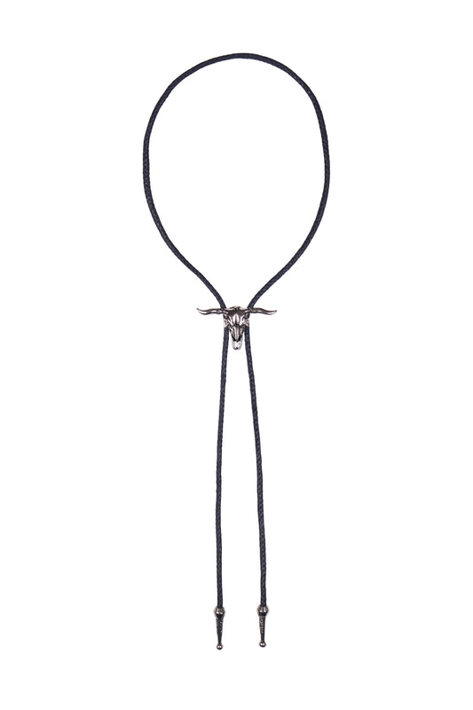 Pure Western Steerhead Bolo Tie – Silver