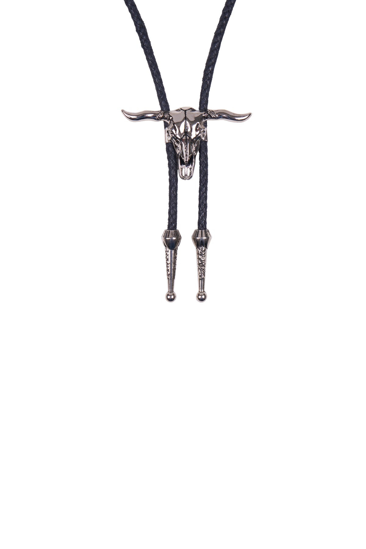 Pure Western Steerhead Bolo Tie – Silver