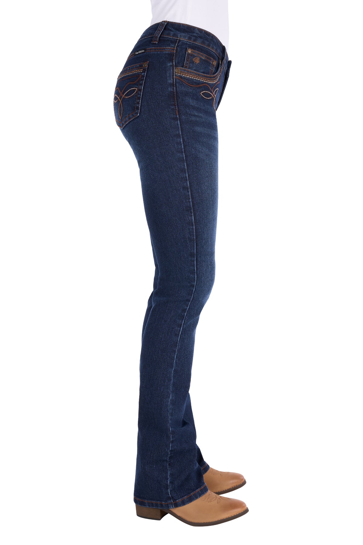Pure Western Women's Eden Boot Cut Jean – Evening Sky - 34Leg