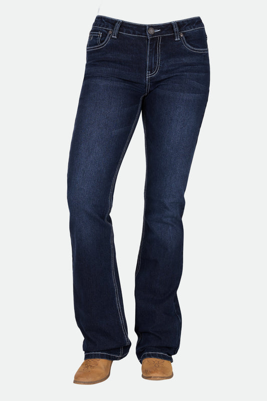 Pure Western Women's Lyn R Rider Jean 36L - Midnight