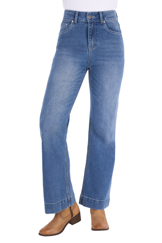 Pure Western Women's Banks Trouser Jean – Retro Blue 30Leg